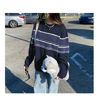 Stylish Vintage Long Sleeve Oversized Sweater for Women