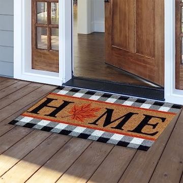 Briarwood Lane Fall Home Coir Doormat - 30x18 Inches - Outdoor Fall Door Mat - Door Mat Indoor Entra...