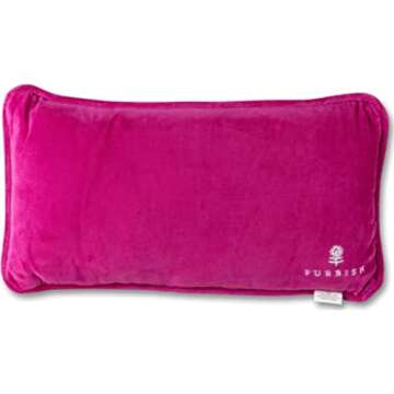 FURBISH Needlepoint Decorative Throw Pillow - Cool Mom - 8" x 14" - Small Embroidered Accent Pillow for Bed, Chair, Couch, Sofa - Aesthetic Room Decor