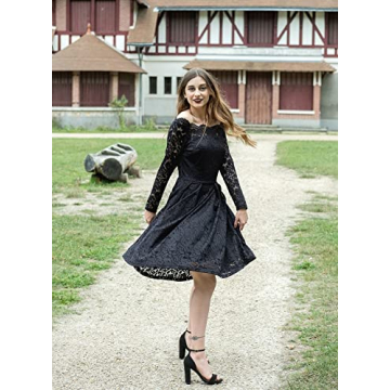 Elegant MISSMAY Floral Lace Cocktail Party Dress