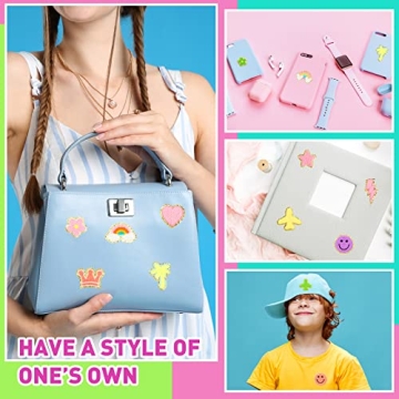 52 Chenille Self Adhesive Patches for DIY Projects