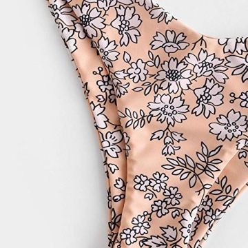 ZAFUL Women's Floral Underwire High Leg Bikini Set