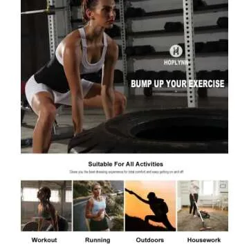 HOPLYNN Sweat Waist Trainer for Women Two Belts, Neoprene Workout Corset Waist Trainer Cincher Trimmer Shaper Zipper Black Small