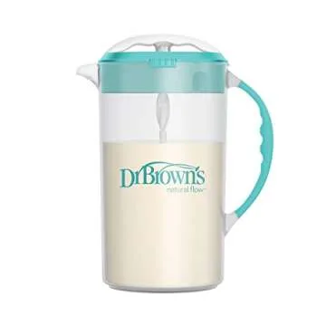 Dr. Brown's 32oz Baby Formula Mixing Pitchers with Adjustable Stopper, Locking Lid & No Drip Spout, ...