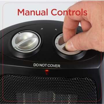 BLACK+DECKER Portable Space Heater for Easy Heating