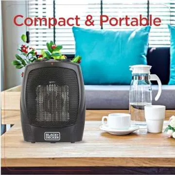 BLACK+DECKER Portable Space Heater for Easy Heating