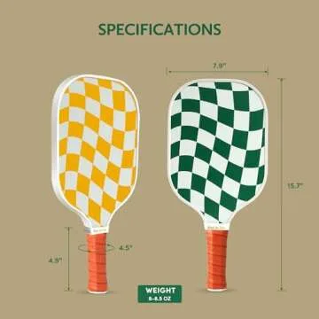 Pickleball Paddles Set of 4 - Perfect for Beginners