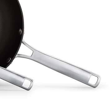 Calphalon Nonstick Frying Pan Set with Stay-Cool Handles, 8- and 10-Inch, Grey