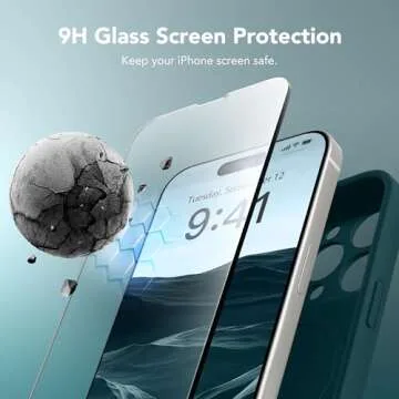 SuydanBox Magnetic for iPhone 13 Pro Case, Compatible with MagSafe, [Full Camera Protection][Screen Protector] Silicone Shockproof Protective Phone Case for iPhone 13 Pro 6.1", Deep Blue