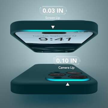 SuydanBox Magnetic for iPhone 13 Pro Case, Compatible with MagSafe, [Full Camera Protection][Screen Protector] Silicone Shockproof Protective Phone Case for iPhone 13 Pro 6.1", Deep Blue