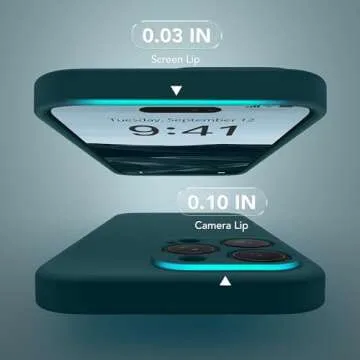 SuydanBox Magnetic for iPhone 13 Pro Case, Compatible with MagSafe, [Full Camera Protection][Screen Protector] Silicone Shockproof Protective Phone Case for iPhone 13 Pro 6.1", Deep Blue