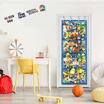 Honeyera Over Door Organizer for Stuffed Animals and Toys