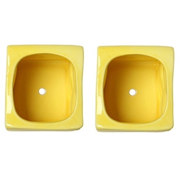 Stylish Modern Yellow Mini Succulent Plant Pot Set