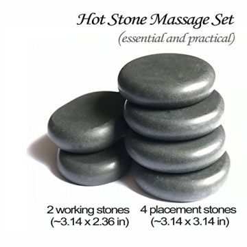 ActiveBliss Hot Stones for Massage and Pain Relief Set