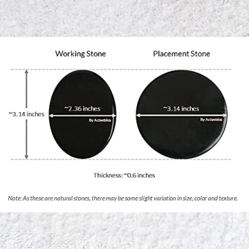 ActiveBliss Hot Stones for Massage and Pain Relief Set