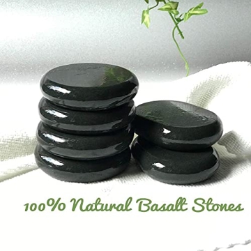 ActiveBliss Hot Stones for Massage and Pain Relief Set