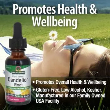 Nature's Answer Dandelion Root with Low Organic Alcohol 2000mg 1oz Extract | Supports Liver Function | Gluten-Free, Kosher, Non-GMO | Single Count