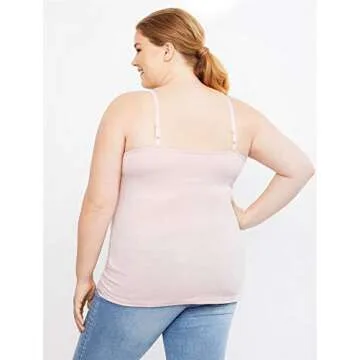Motherhood Maternity Women's Maternity Clip Down Nursing Tank Top Cami, Chalk Pink, 2X
