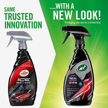 Turtle Wax 50984 ICE Seal N Shine Hybrid Sealant Spray Wax and Coating, Insane Water Beading with Paint Protection, Carnauba Infused for Ultimate High Gloss Finish, 16 oz. (Pack of 1)