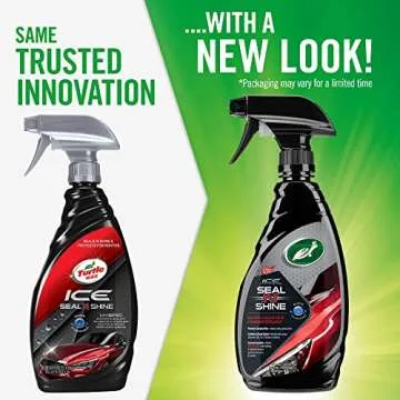 Turtle Wax 50984 ICE Seal N Shine Hybrid Sealant Spray Wax and Coating, Insane Water Beading with Paint Protection, Carnauba Infused for Ultimate High Gloss Finish, 16 oz. (Pack of 1)