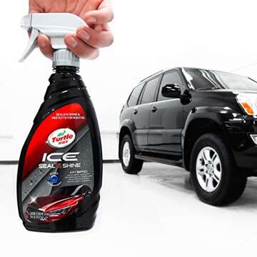 Turtle Wax 50984 ICE Seal N Shine Hybrid Sealant Spray Wax and Coating, Insane Water Beading with Paint Protection, Carnauba Infused for Ultimate High Gloss Finish, 16 oz. (Pack of 1)