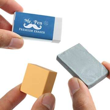 Mr. Pen 9pc Art Eraser Set for Artists and Designers