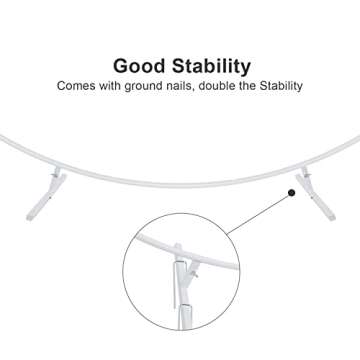 6.6FT Round Backdrop Stand for Weddings and Parties