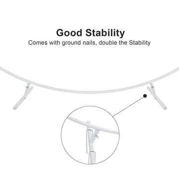 6.6FT Round Backdrop Stand for Weddings and Parties