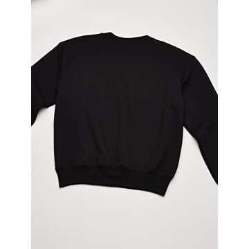 Hanes Boys Eco Smart Crew, Black, Large