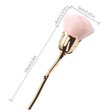 Rose Makeup Brush - Super Soft for Flawless Application
