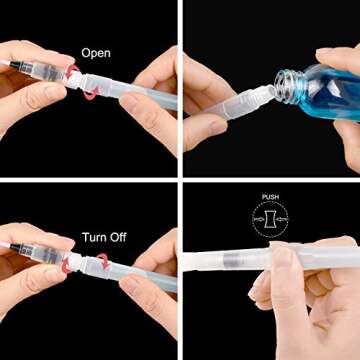 Water Color Brush Pen Set, Set of 12 Watercolor Paint Brushes for Painting Markers Water Soluble Colored Pencil Watercolor Water-Base Markers