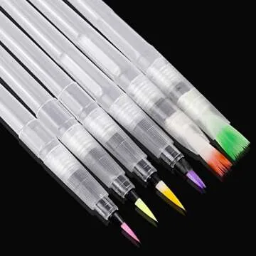 Water Color Brush Pen Set, Set of 12 Watercolor Paint Brushes for Painting Markers Water Soluble Colored Pencil Watercolor Water-Base Markers