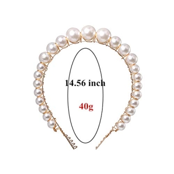 LYDZTION Elegant Pearl Headbands - Stylish Hair Accessories