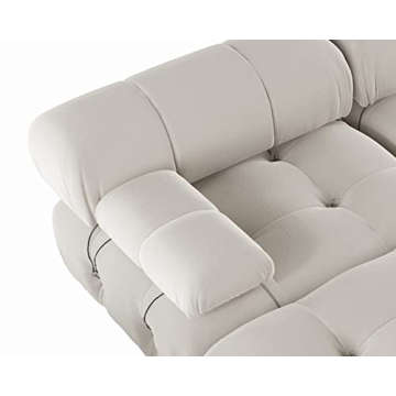 BOKIFOL Velvet Sectional Sofa - Luxurious U-Shaped Couch