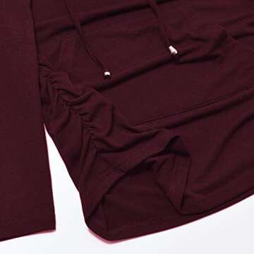 GINKANA Long Sleeve Maternity Hoodie for Stylish Moms