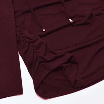 GINKANA Long Sleeve Maternity Hoodie for Stylish Moms