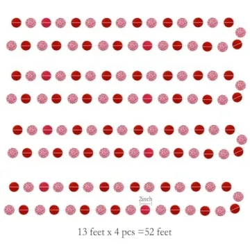 Decor365 Red Glitter Party Decorations for Every Occasion