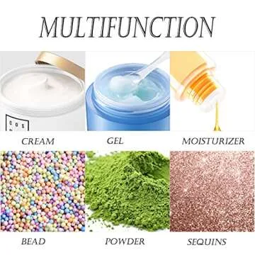 ZEJIA 3 Gram Sample Containers with Lids for Beauty