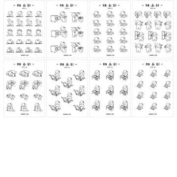 20 Sheets Character Planner Stickers for Creative Planning
