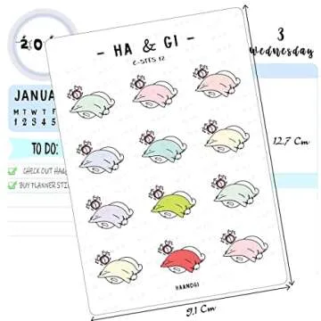 20 Sheets Character Planner Stickers for Creative Planning