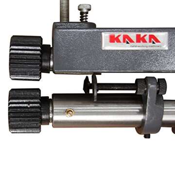 KAKA INDUSTRIAL RM-08,7-in throat depth,22 gauge mild steel capacity,Sheet Metal Rotary Forming, roller head can swivel and pivot,High Adjustability HVAC Tools Fabrication Bead Rolling Machine