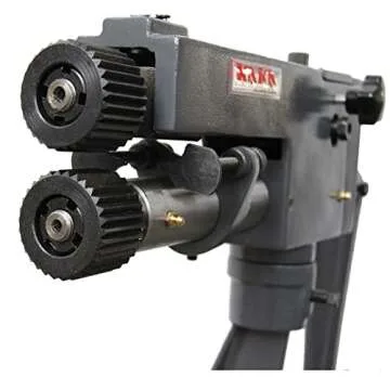 KAKA INDUSTRIAL RM-08,7-in throat depth,22 gauge mild steel capacity,Sheet Metal Rotary Forming, roller head can swivel and pivot,High Adjustability HVAC Tools Fabrication Bead Rolling Machine