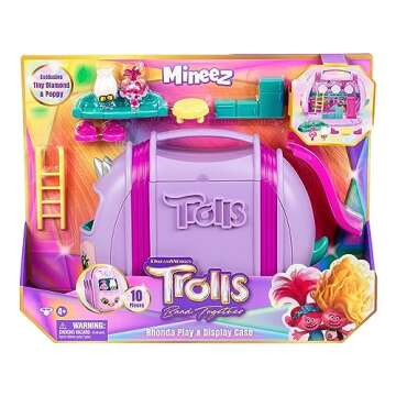 DREAMWORKS TROLLS Band Together Mineez 10 pc Rhonda Play & Display Case | Amazon Exclusive