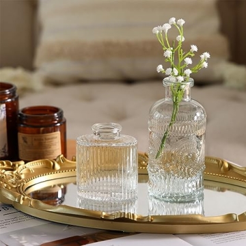 Elegant Fixwal Set of 5 Bud Vases for Home Decor