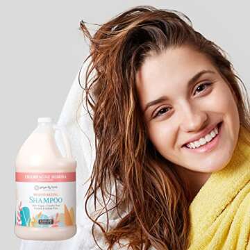 Ginger Lily Farms Botanicals Moisturizing Shampoo for All Hair Types, Champagne Mimosa, 100% Vegan & Cruelty-Free, Citrus Blend Scent, 1 Gallon (128 fl oz) Refill