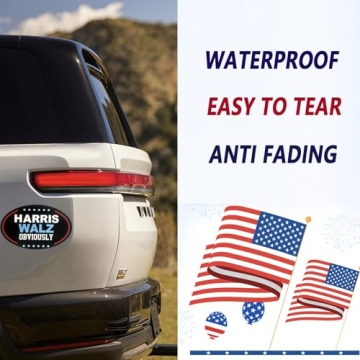 Kamala Harris 2024 Support Bumper Stickers - 10 Pack