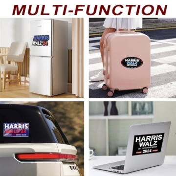 Kamala Harris 2024 Support Bumper Stickers - 10 Pack