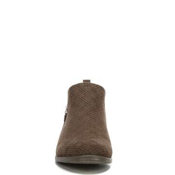 Stylish & Comfortable Dr. Scholl's Women's Rate Zip Ankle Boot - Chocolate Brown, 7.5 US