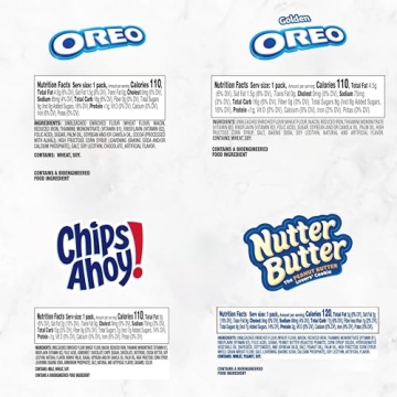 Oreo & Chips Ahoy Cookie Snacks Variety Pack 56 Count