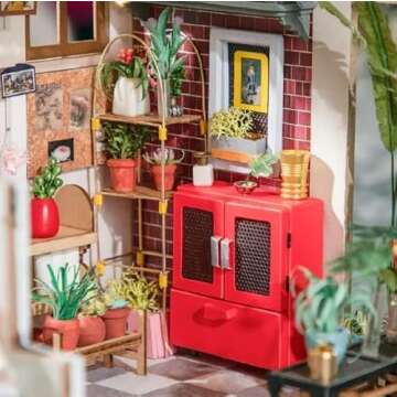 Rolife DIY Miniature Flower Shop Kit for Creative Fun